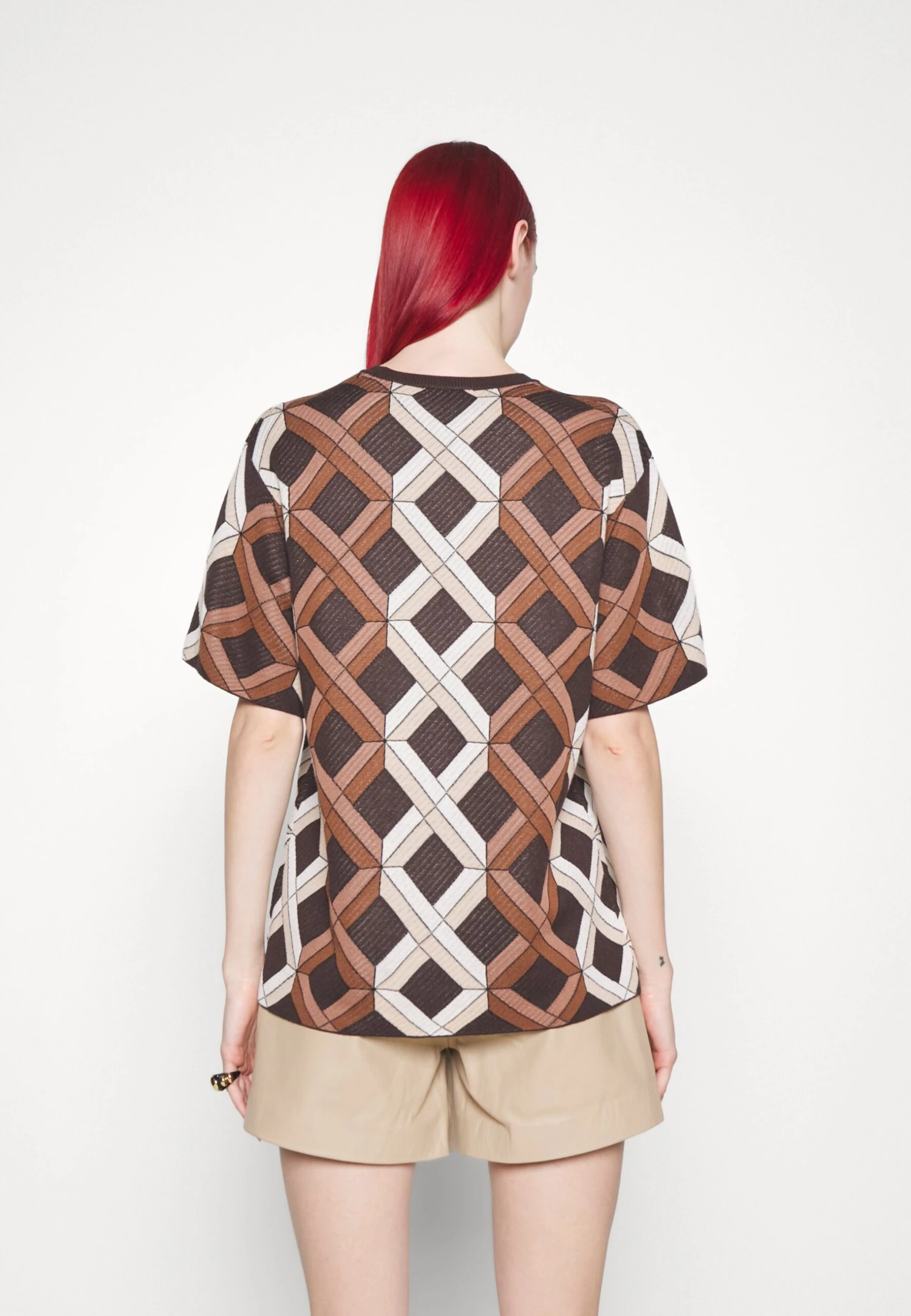 Tiger Of Sweden Leara - T-Shirt Print - Brown 6 Tiger Of Sweden Leara - T-Shirt Print - Brown - Afbeelding 4