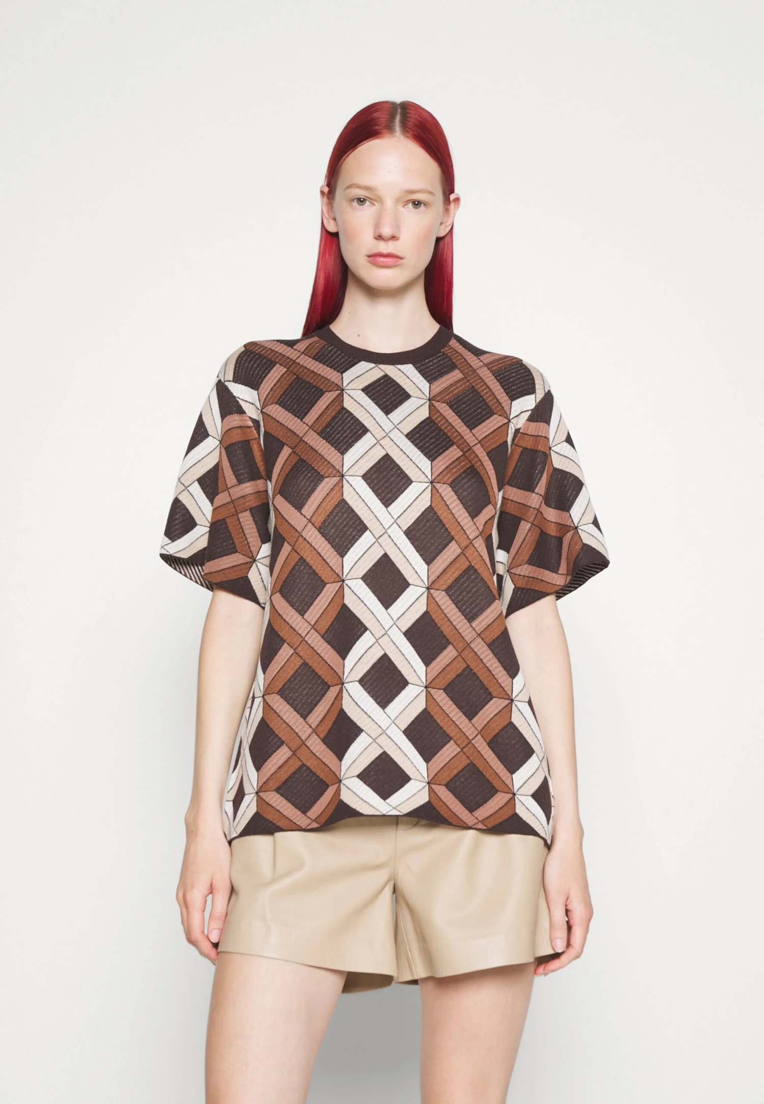 Tiger Of Sweden Leara - T-Shirt Print - Brown 5 Tiger Of Sweden Leara - T-Shirt Print - Brown - Afbeelding 3