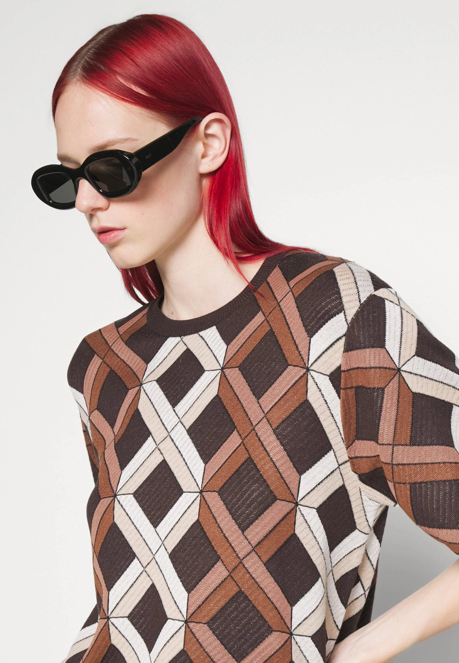 Tiger Of Sweden Leara - T-Shirt Print - Brown 7 Tiger Of Sweden Leara - T-Shirt Print - Brown - Afbeelding 5