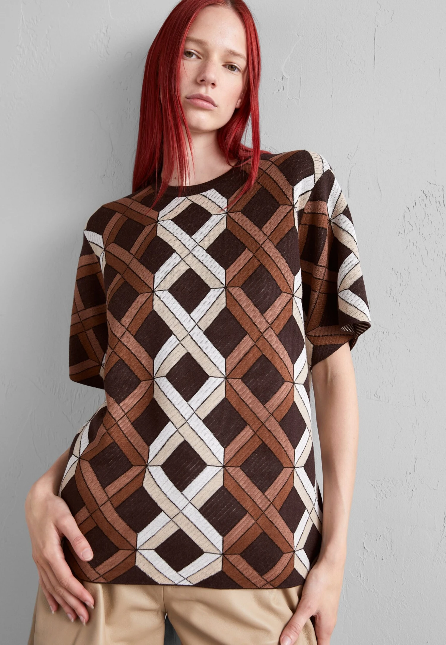 Tiger Of Sweden Leara - T-Shirt Print - Brown 3 Tiger Of Sweden Leara - T-Shirt Print - Brown