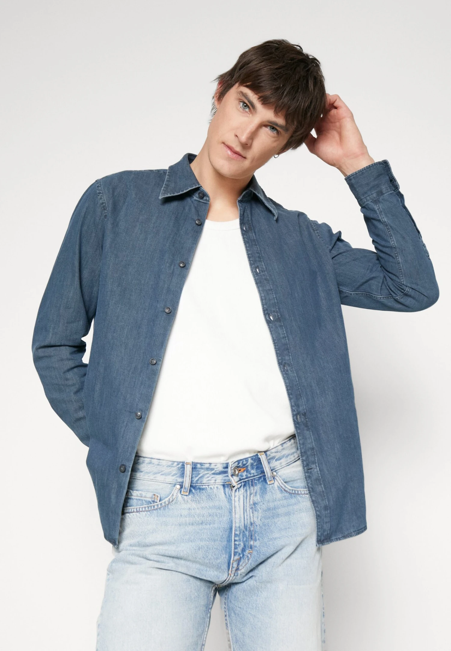 Tiger Of Sweden Amadeeos - Overhemd - Denim Blue 6 Tiger Of Sweden Amadeeos - Overhemd - Denim Blue - Afbeelding 4