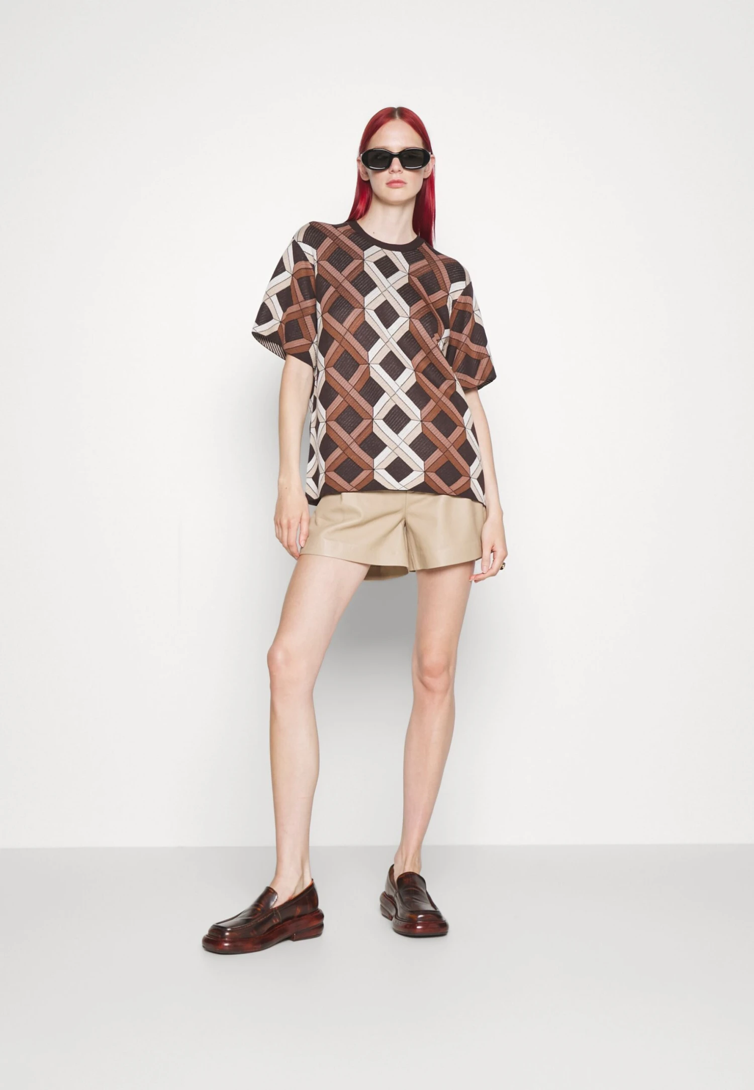 Tiger Of Sweden Leara - T-Shirt Print - Brown 9 Tiger Of Sweden Leara - T-Shirt Print - Brown - Afbeelding 7